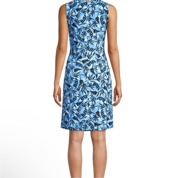 Nic + Zoe Coastal Vibes Blue Floral Dress Size S - Picture 3 of 10